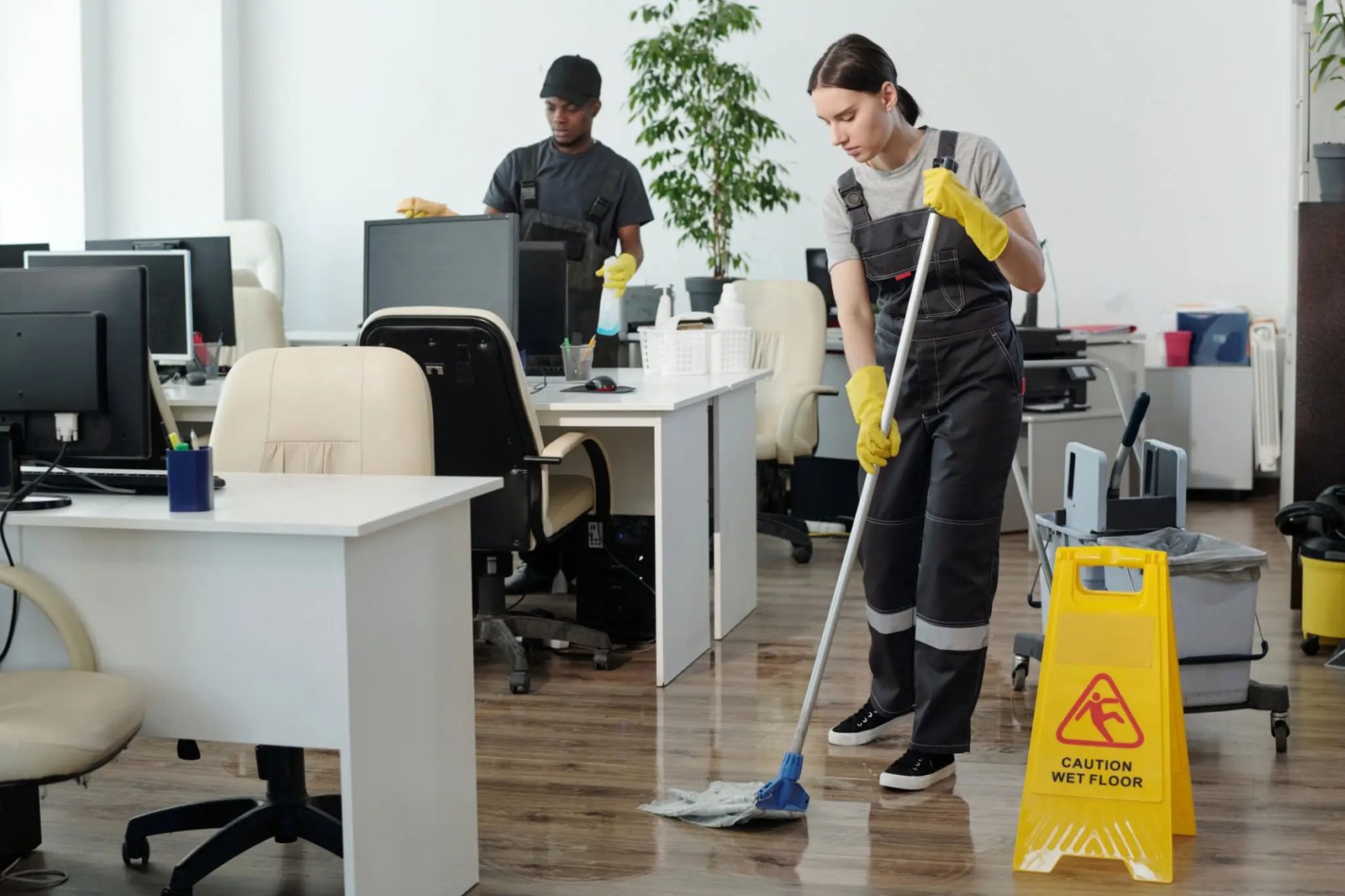 Office cleaner working in Doncaster business